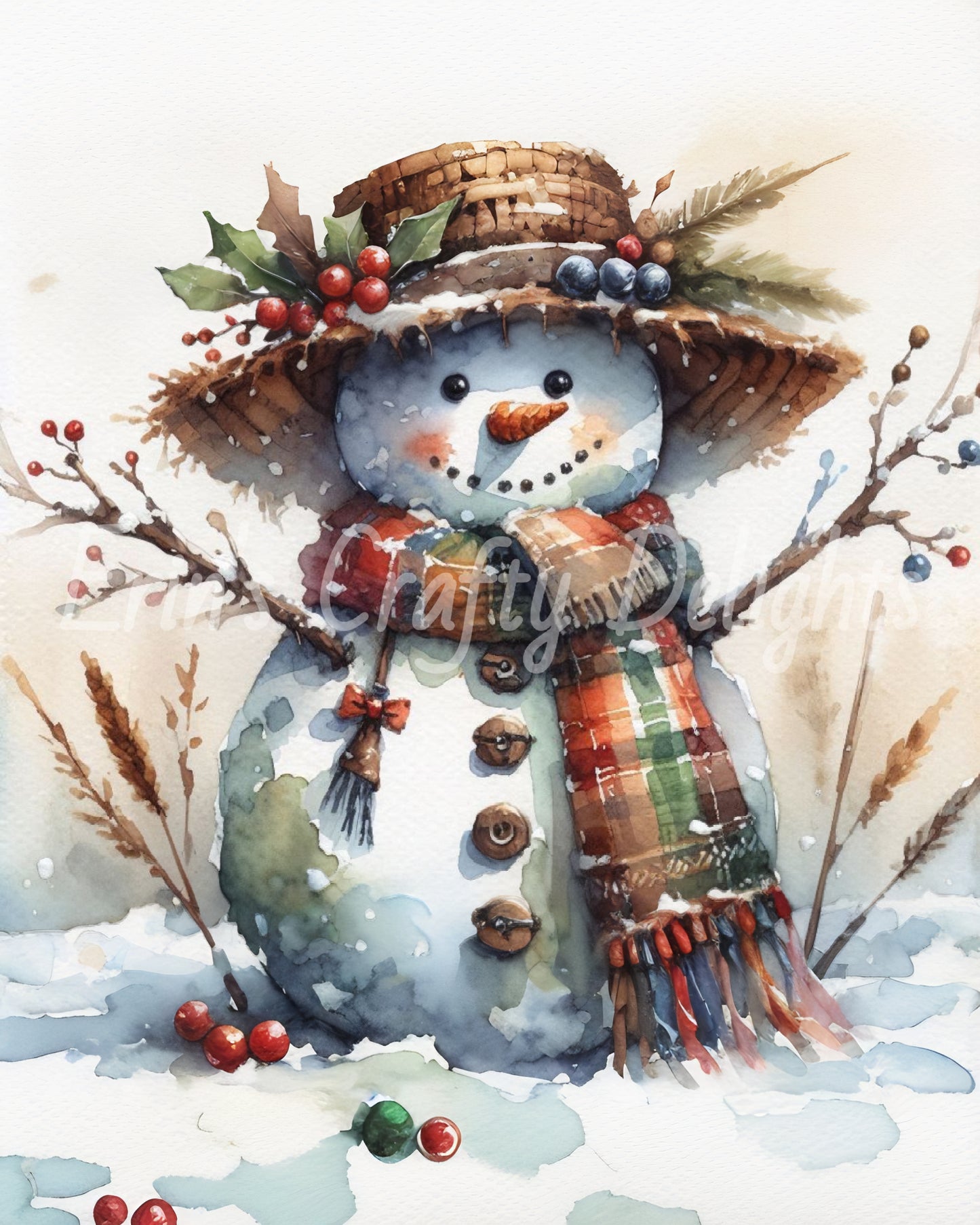 8 Rustic Snowman