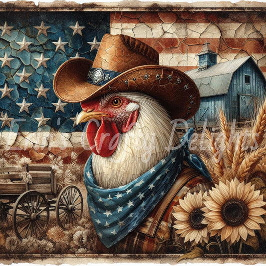 American Cowboy Rooster 6