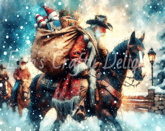 10 Cowboy Santa