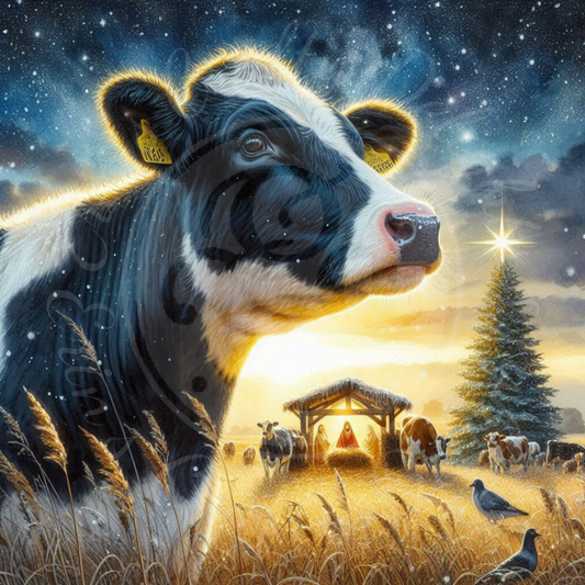 1 Holstein Cow Nativity