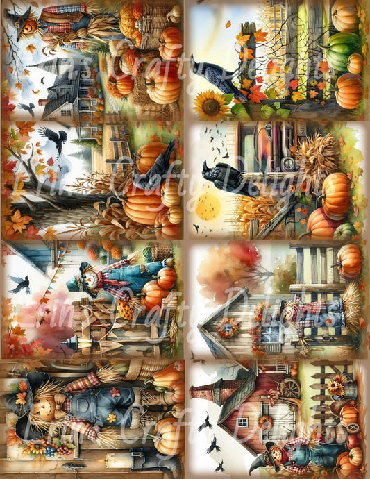 I Love Fall on the Farm 1-2 Page Mini Junk Journal & Embellishments