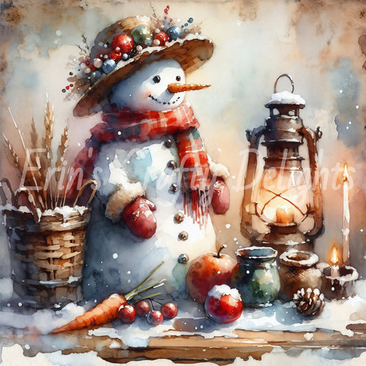 1 Rustic Snowman