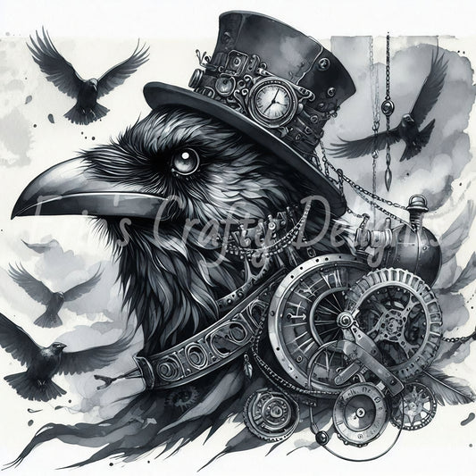 1 Steampunk Raven