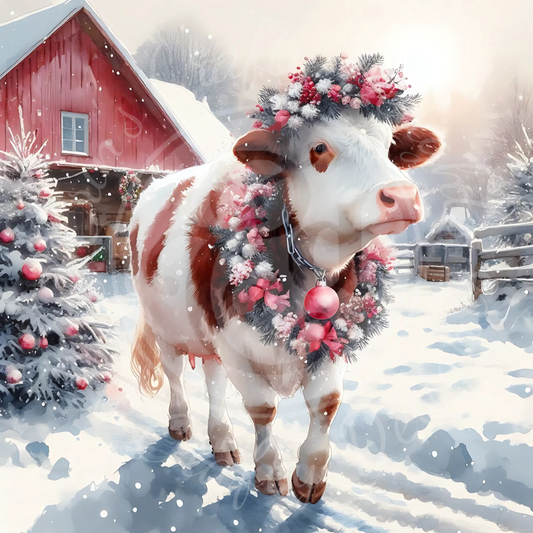 2 Christmas Cow