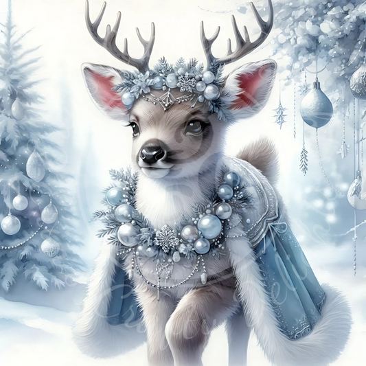 2 Christmas Fawn