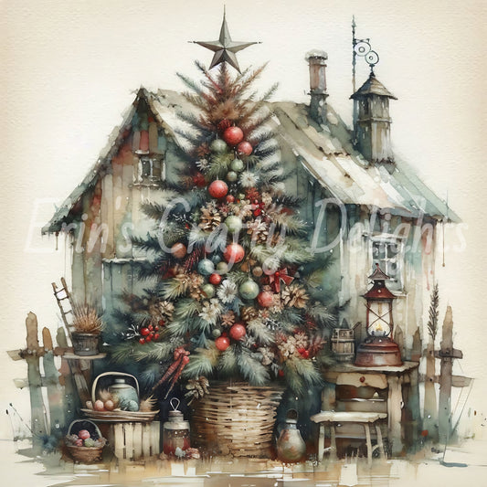 2 Cowboy Christmas Tree