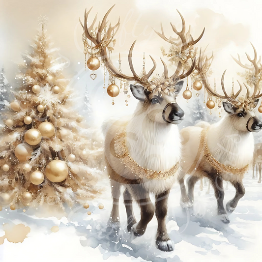 3 Neutral Reindeer