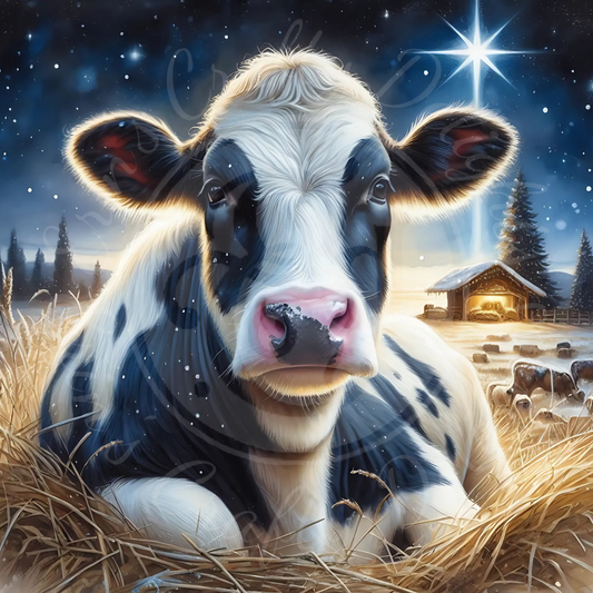 4 Holstein Cow Nativity