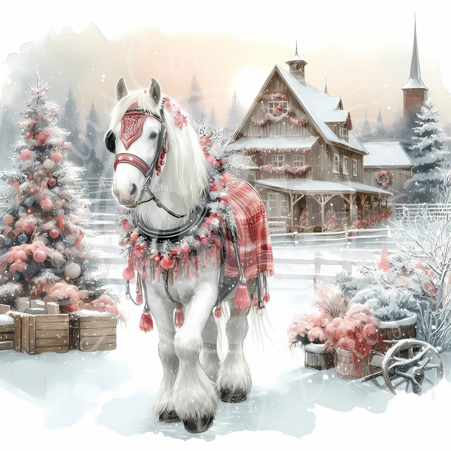 5 Christmas Horse