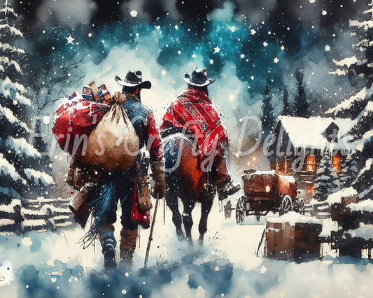 5 Cowboy Santa