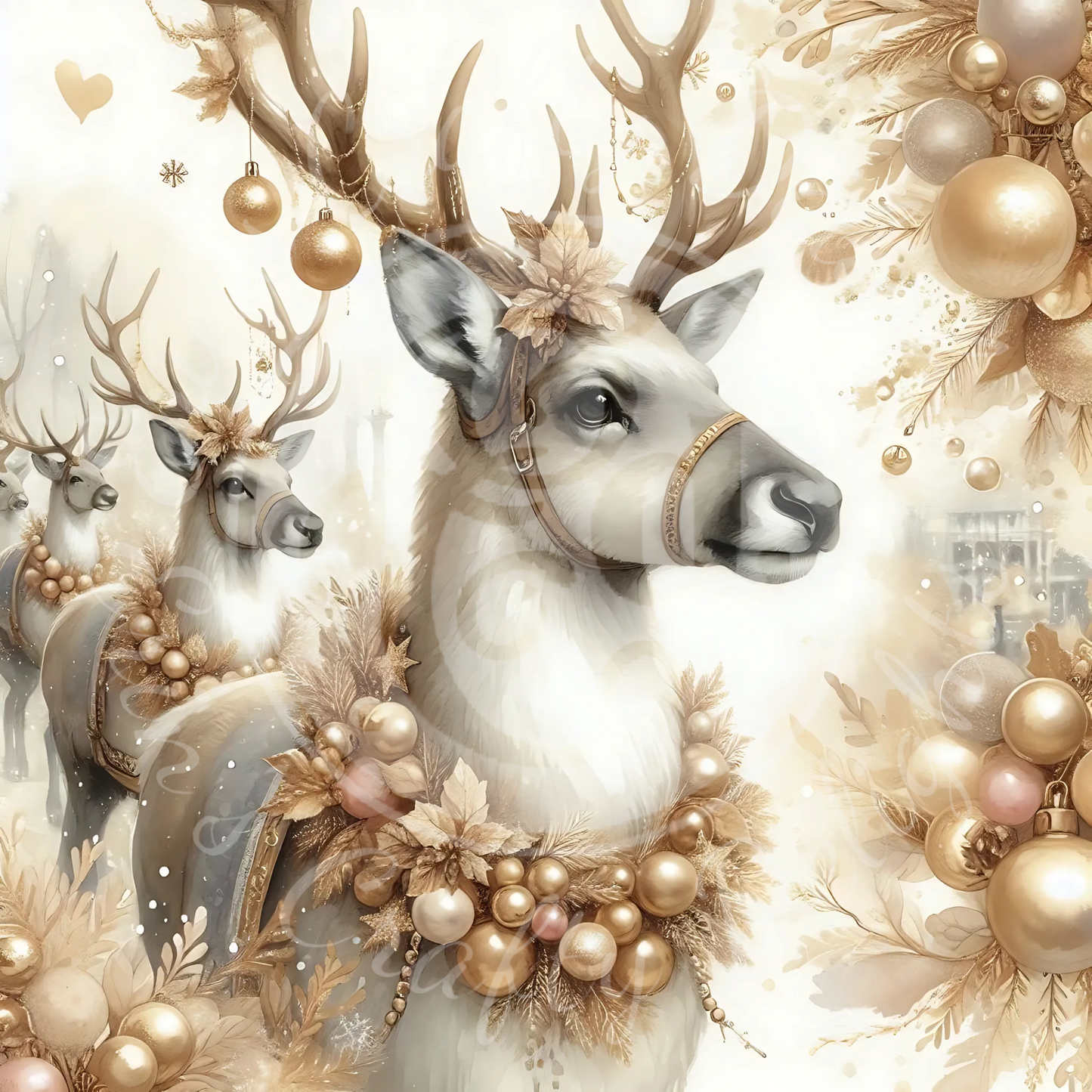 5 Neutral Reindeer