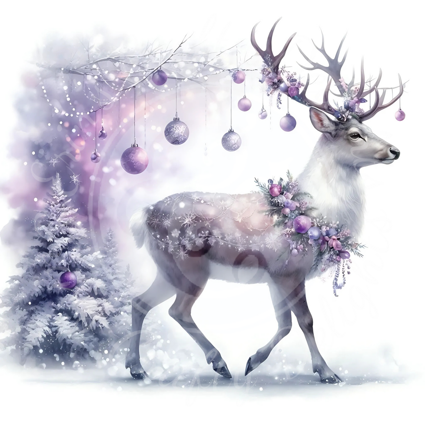5 Purple Reindeer