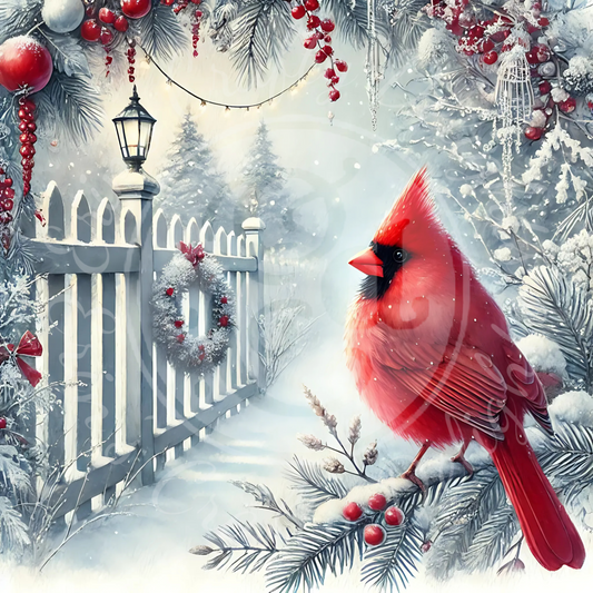 6 Christmas Cardinal