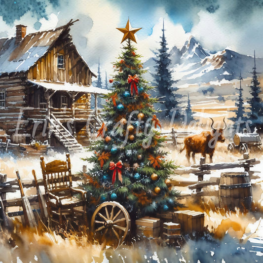 6 Cowboy Christmas Tree