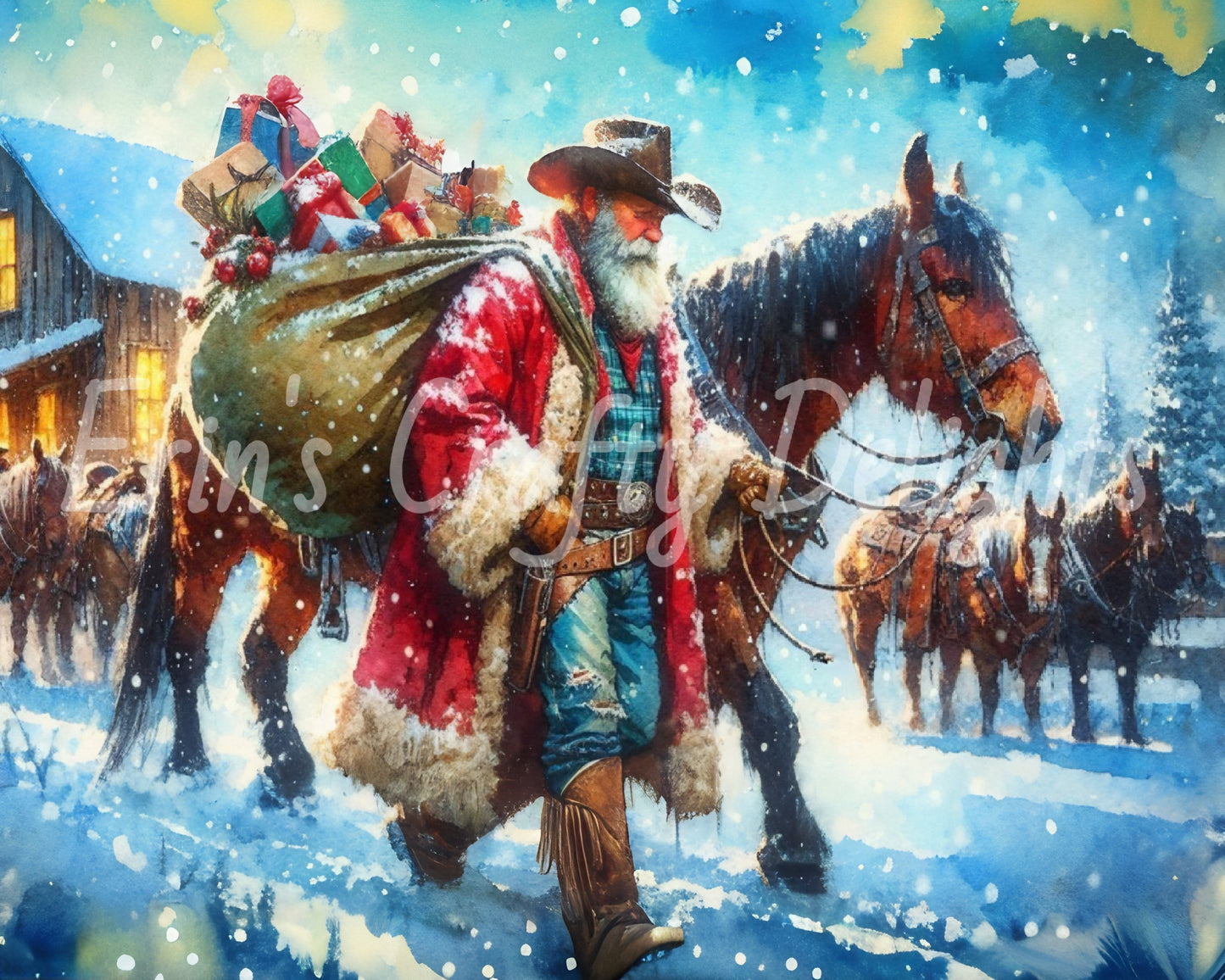 7 Cowboy Santa