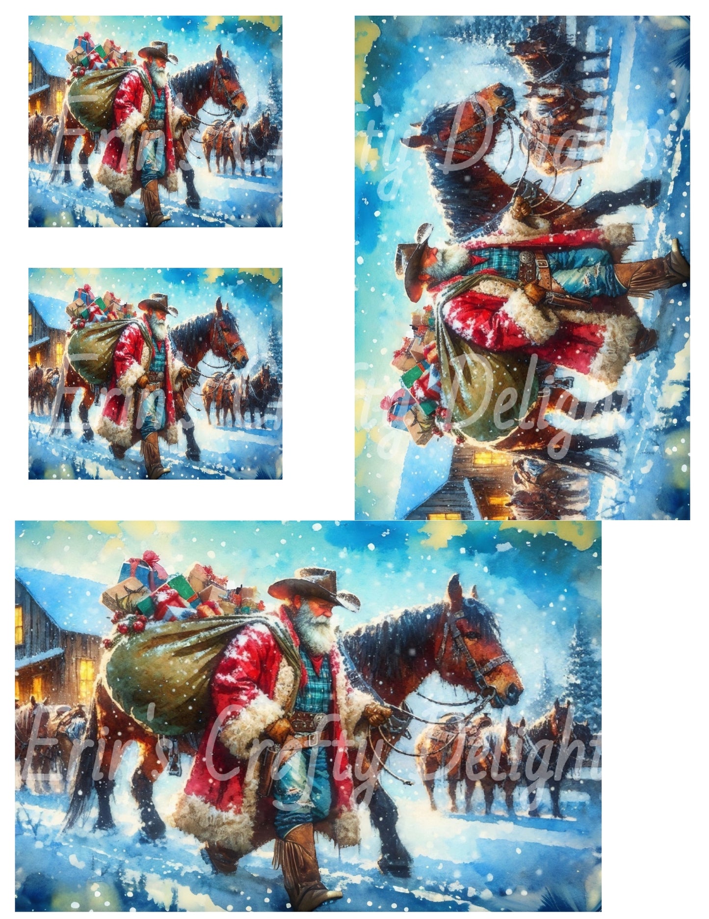 7 Cowboy Santa