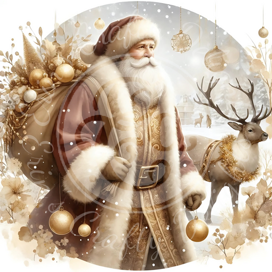 7 Neutral Santa & Reindeer