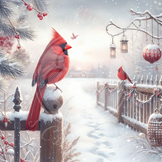 8 Christmas Cardinal