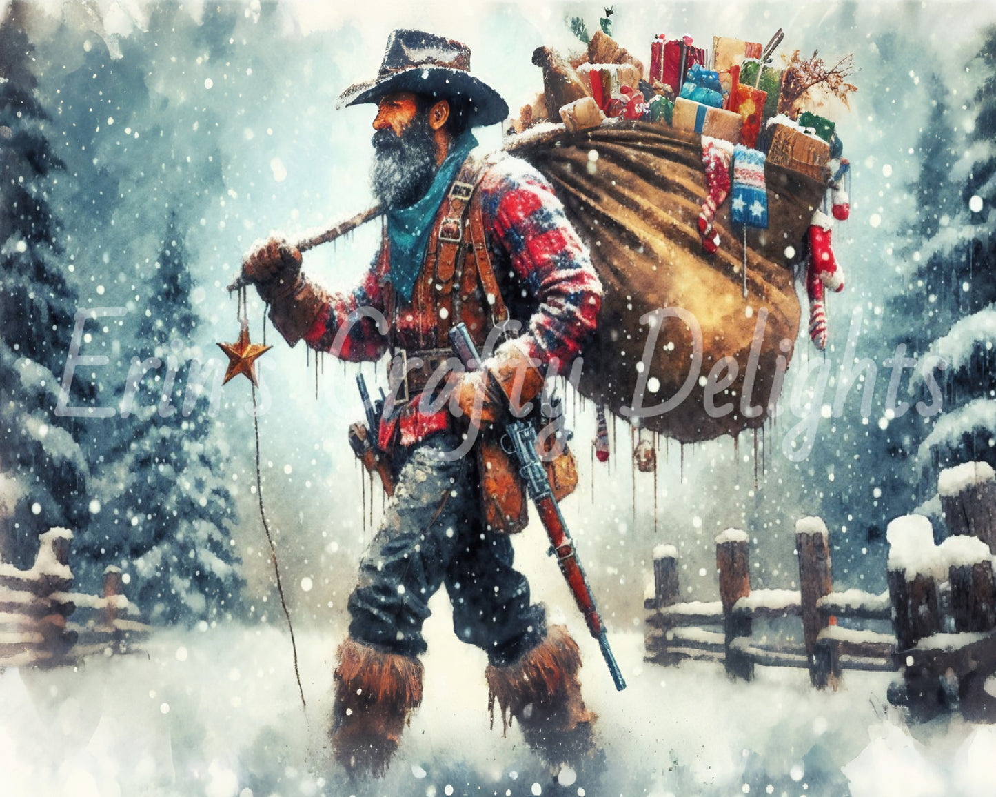 8 Cowboy Santa