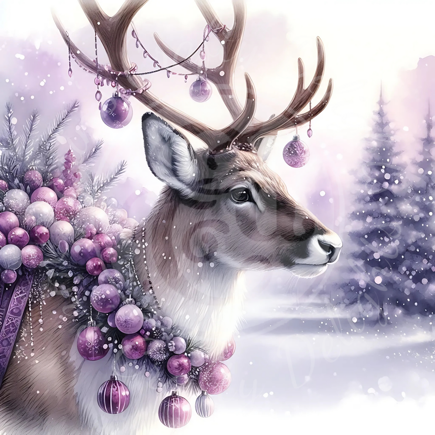 8 Purple Reindeer