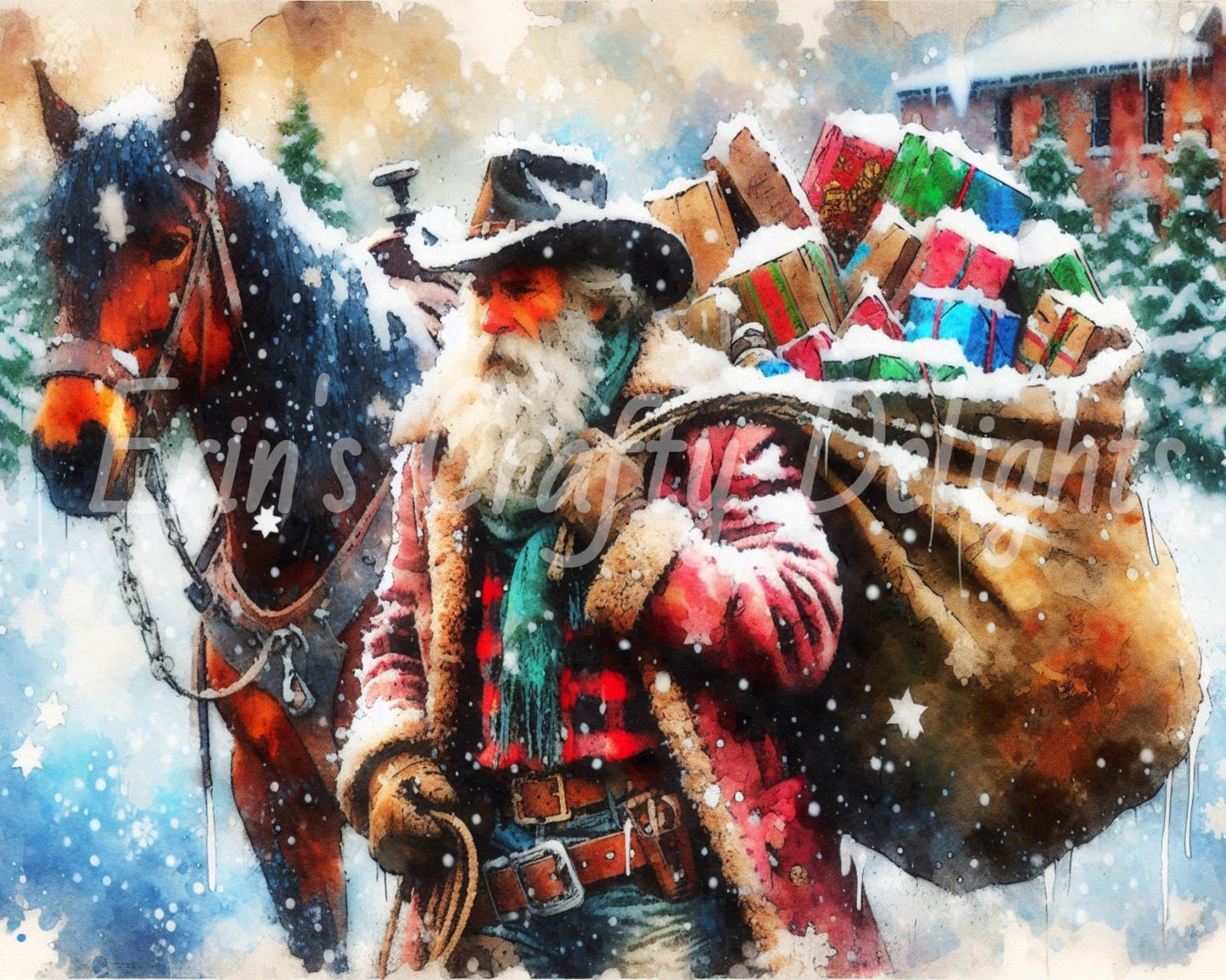 9 Cowboy Santa
