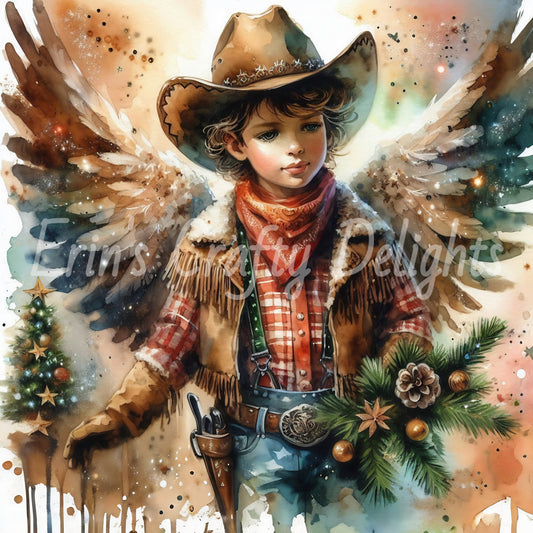 1 Sq Angel Boy 8x8 Printable