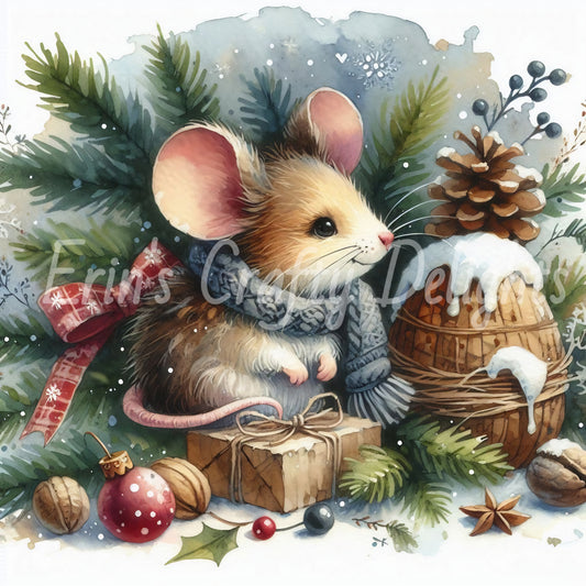 1 Cute Christmas Mouse
