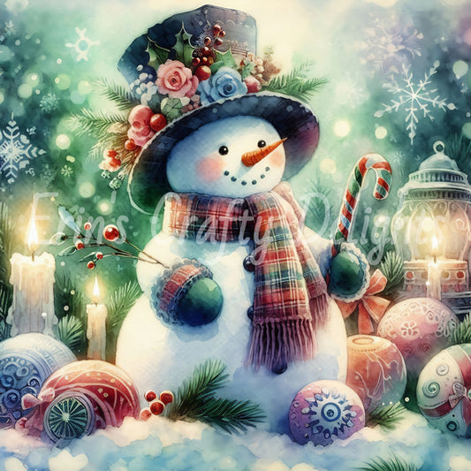 1 Cute Christmas Snowman