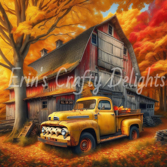 1 Fall Yellow Truck