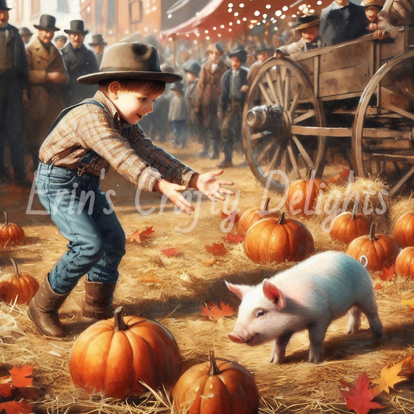 1 Greased Pig Contest