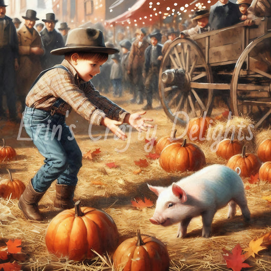 1 Greased Pig Contest
