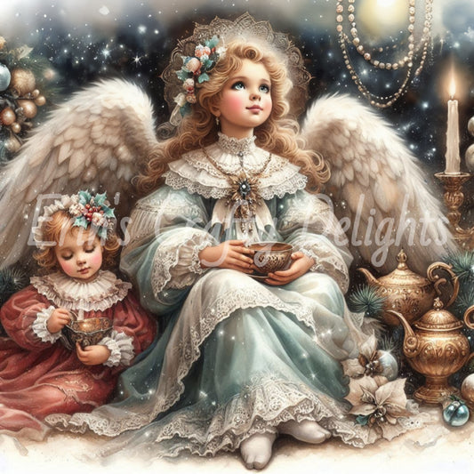10 Victorian Angel Child