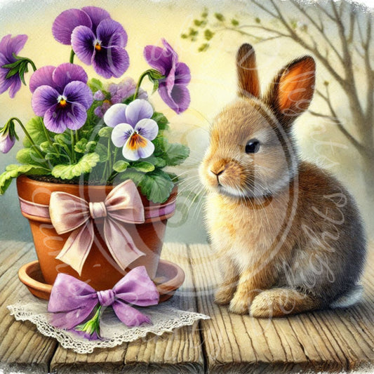 10 Violets and Bunny