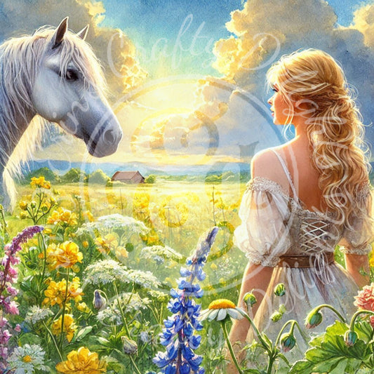 10 Spring Woman & Horse