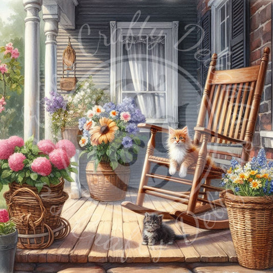11 Spring Kitten and Farmhouse
