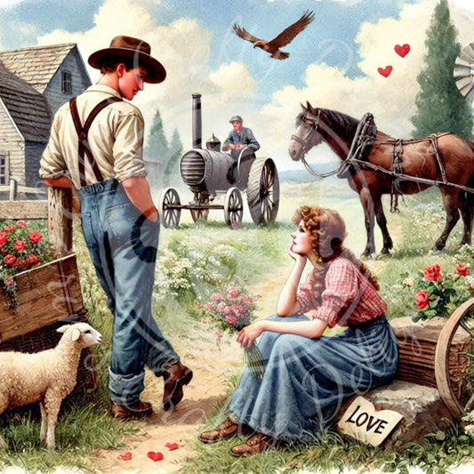 13 Farm Couple in Love