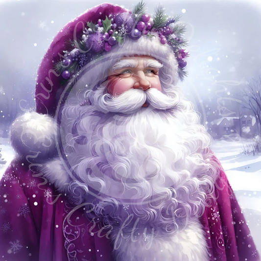 14 Purple Santa
