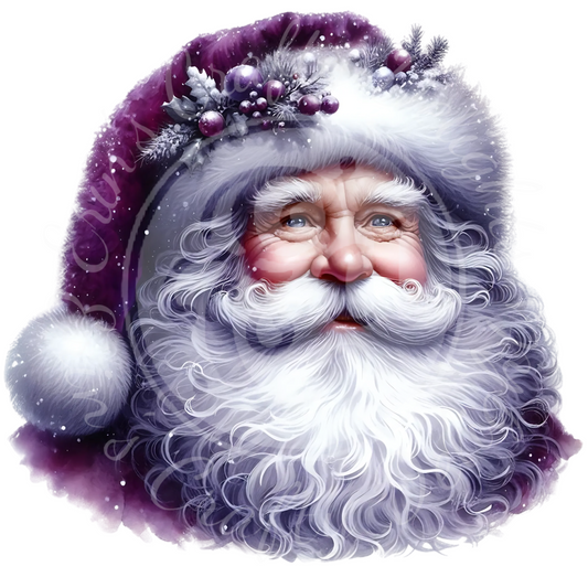 15 Purple Santa