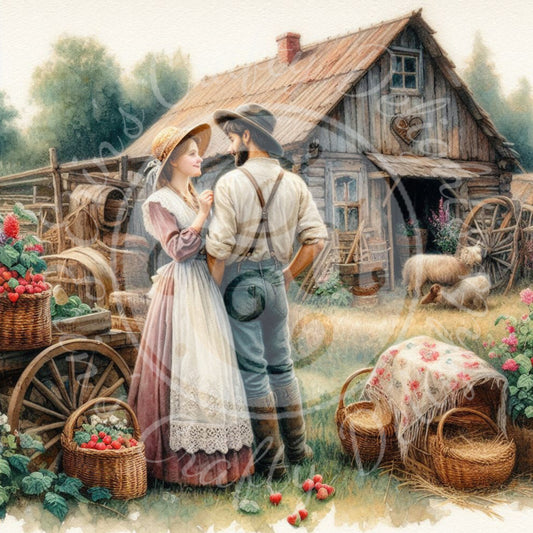 15 Farm Couple in Love
