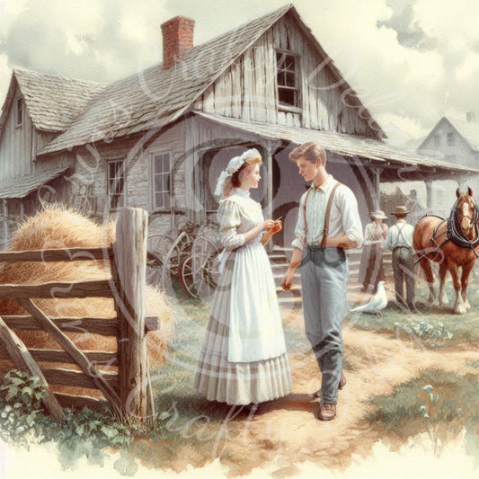 19 Farm Couple in Love