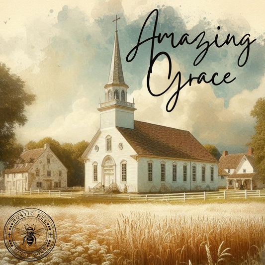 1 Sq Inspirational Amazing Grace Church 8x8" Downloadable Printable