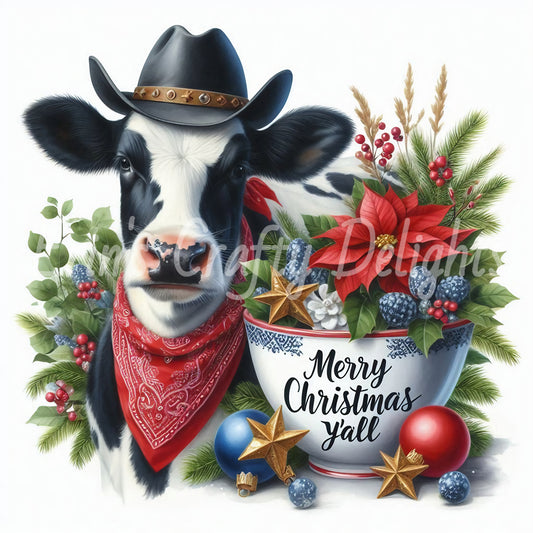 1 Christmas Cow