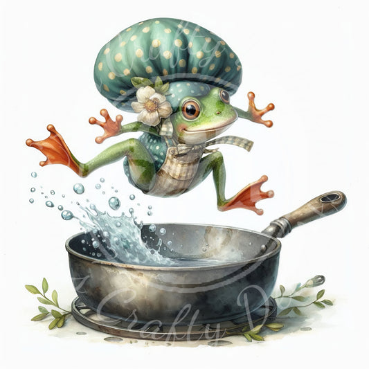 1 Sq Into The Frying Pan 8x8" Printable