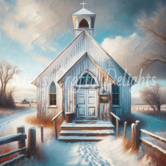 1 Prairie Church in Winter