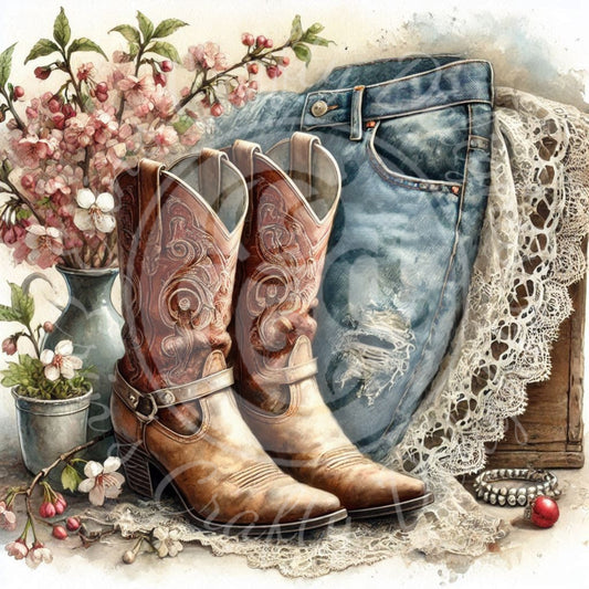 1 Springtime Cowboy Boots