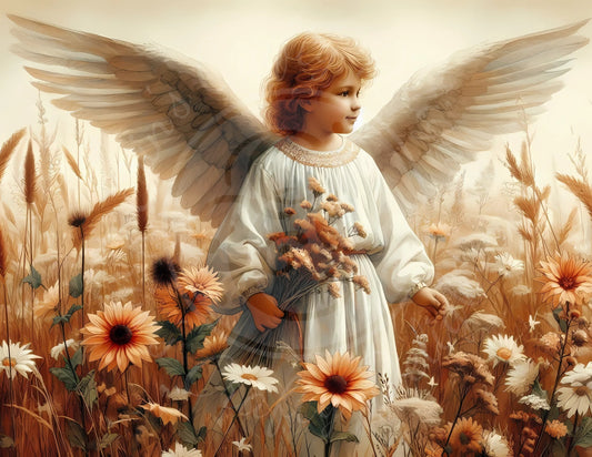 3 HMS Fall Angel Child Mix Size Printable Set