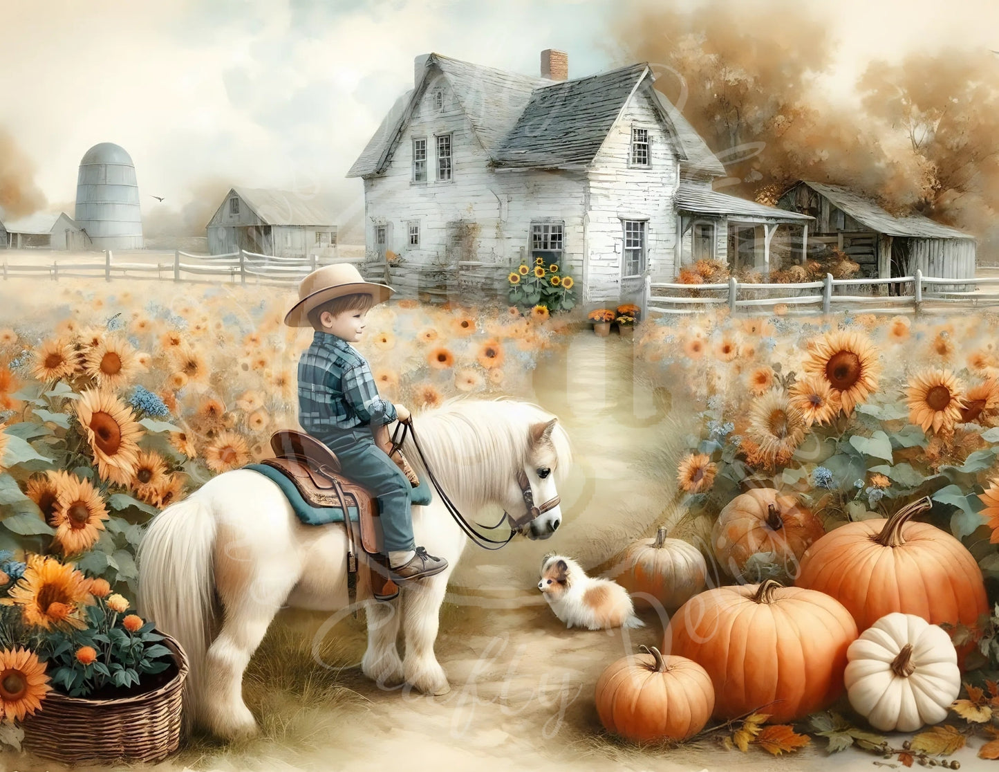 3H Fall Boy & His Pony Printable Set