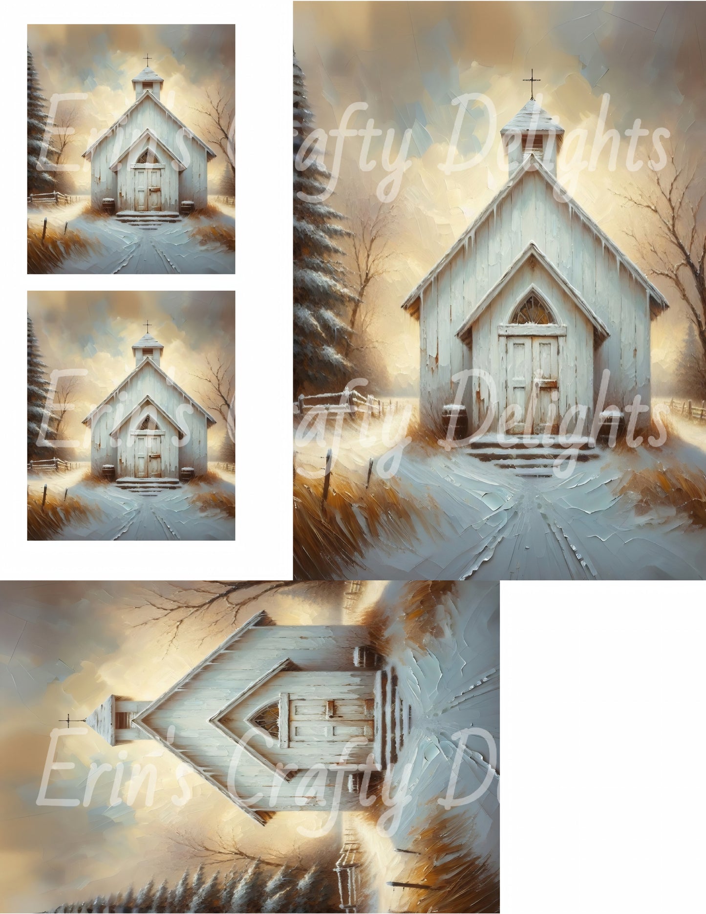 3 Prairie Church in Winter
