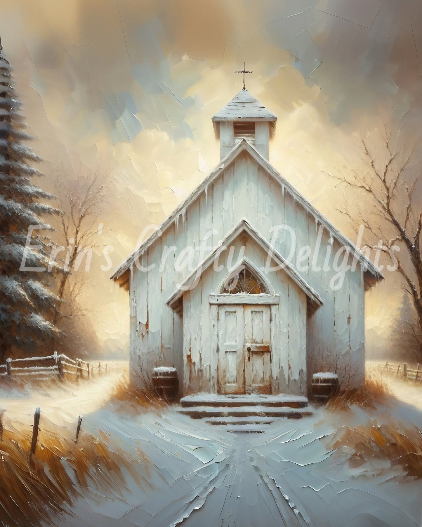 3 Prairie Church in Winter