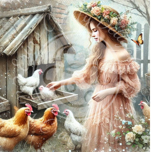 3 Spring Barnyard Scene